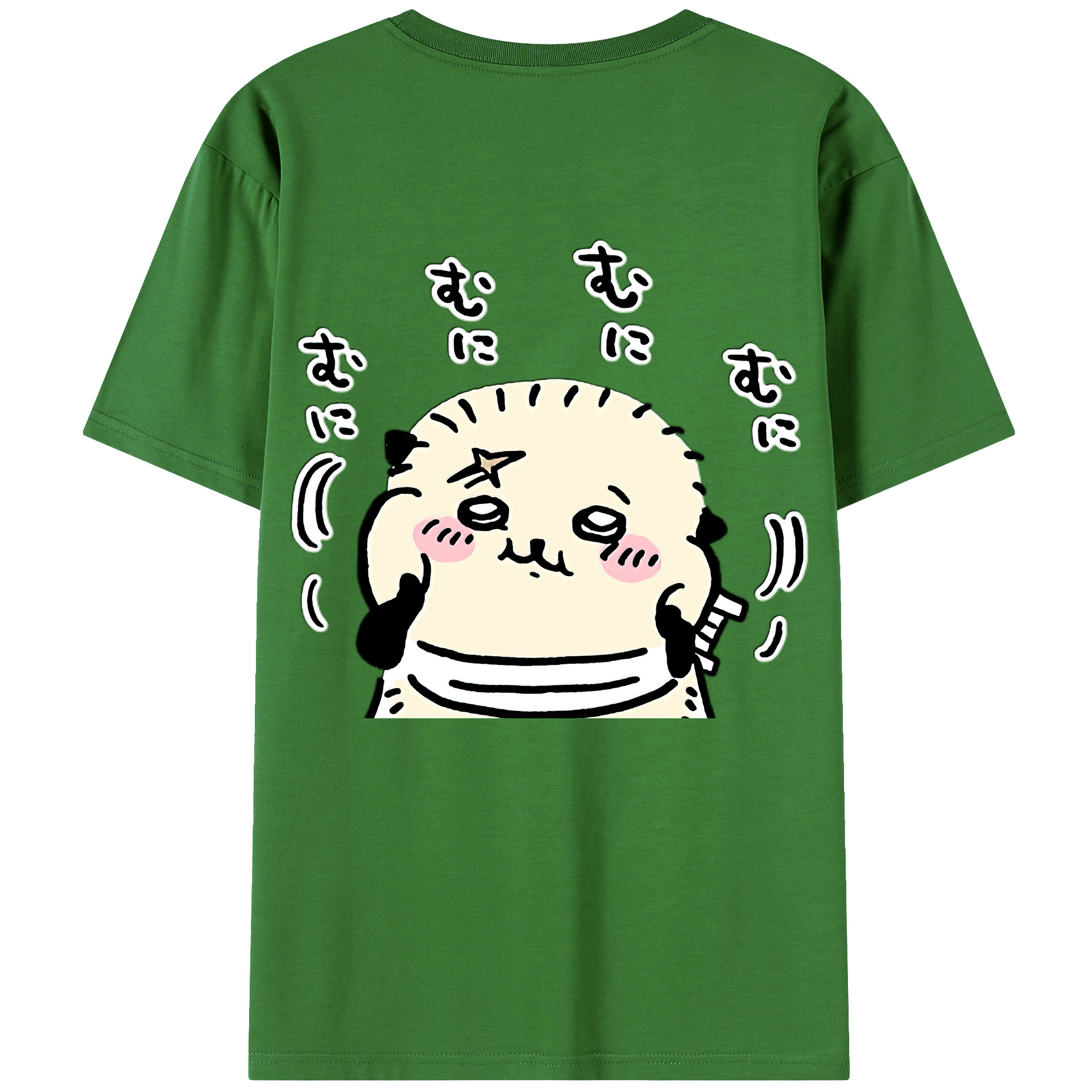 （画像用） ちいかわ ラッコ Chii-kawa Sea otter レディース半袖Tシャツ(バックプリント)